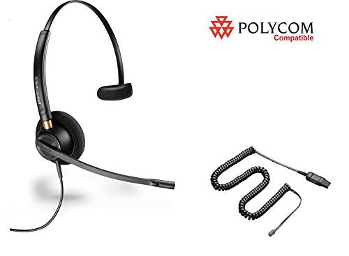HP Polycom Compatible Plantronics HW510 EncorePro Mono Headset w