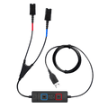 Addasound DN1032 USB Y-cord Training Adapter for Plantronics QD Headsets