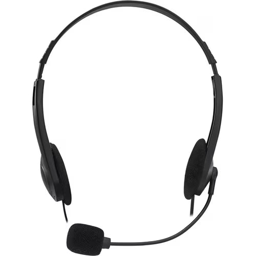 Adesso Xtream H4 - 3.5mm Stereo Headset with Microphone - Noise Cancelling - Wired- 6 ft cable- Lightweight - Works with Computer, Tablet and Smartphone. Ideal for Zoom, Microsoft Team