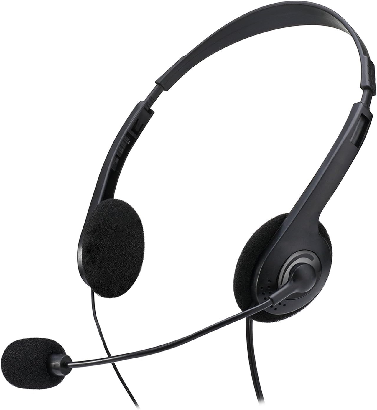Adesso Xtream H4 - 3.5mm Stereo Headset with Microphone - Noise Cancelling - Wired- 6 ft cable- Lightweight - Works with Computer, Tablet and Smartphone. Ideal for Zoom, Microsoft Team