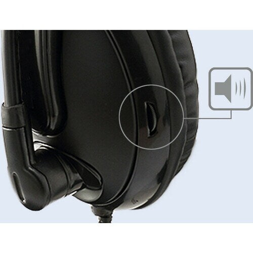 Adesso Xtream H5 - 3.5mm Stereo Headset with Microphone - Noise Cancelling - Wired- Lightweight - Works with Computer, Tablet and Smartphone. Ideal for Zoom, Microsoft Team