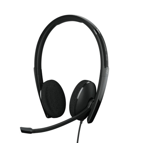 EPOS ADAPT 160 USB II, On-Ear Double Sided USB Headset With In-Line Call Control And Foam Earpads