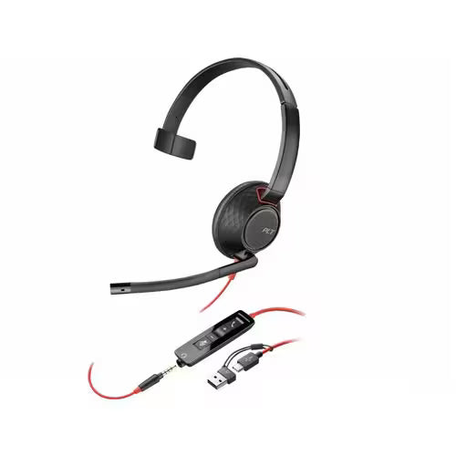 HP Poly Blackwire 5210 Monaural USB-C/A Headset 8X230AA