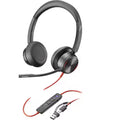 HP Poly Blackwire 8225 Microsoft Teams Certified Headset +USB-C/A Adapter TAA- 7E2K8AA#ABA