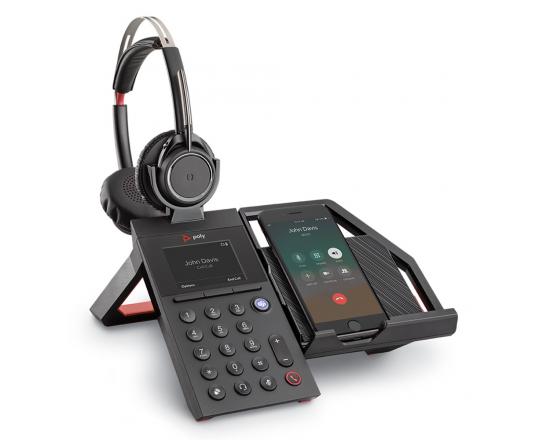 Poly Elara 60 WS Mobile Phone Station w/Voyager Focus Dual Headset 212952-411