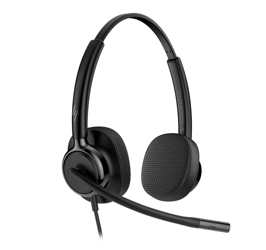 HP Poly Mission 425 USB Stereo Headset Classic Foam C01B3AA#AC3