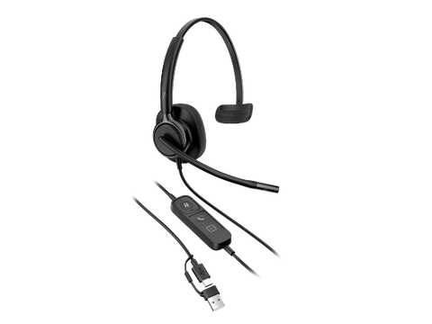 HP POLY MISSION 415 MONAURAL USB WIRED HEADSET (Leatherette) -C01B2AA#AC3