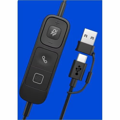 HP Poly Mission 615 Monaural USB Wired Headset C01C3AA#AC3