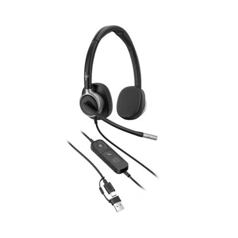 HP Poly Mission 625 Stereo USB Wired Headset C01C6AA#AC3