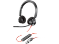 AHC HEADSET COMBO- HP/Poly Blackwire 3320 Duo USB-C/A Headset - QTY OF 2 Headsets
