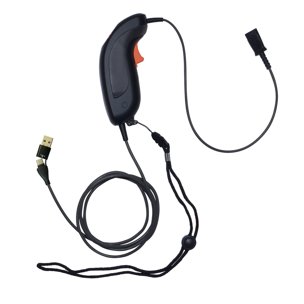 JPL Scout 1200 PLX QD to USB-A/USB-C Push-to-Talk With Non Lockable Trigger Switch - TAA Compliant