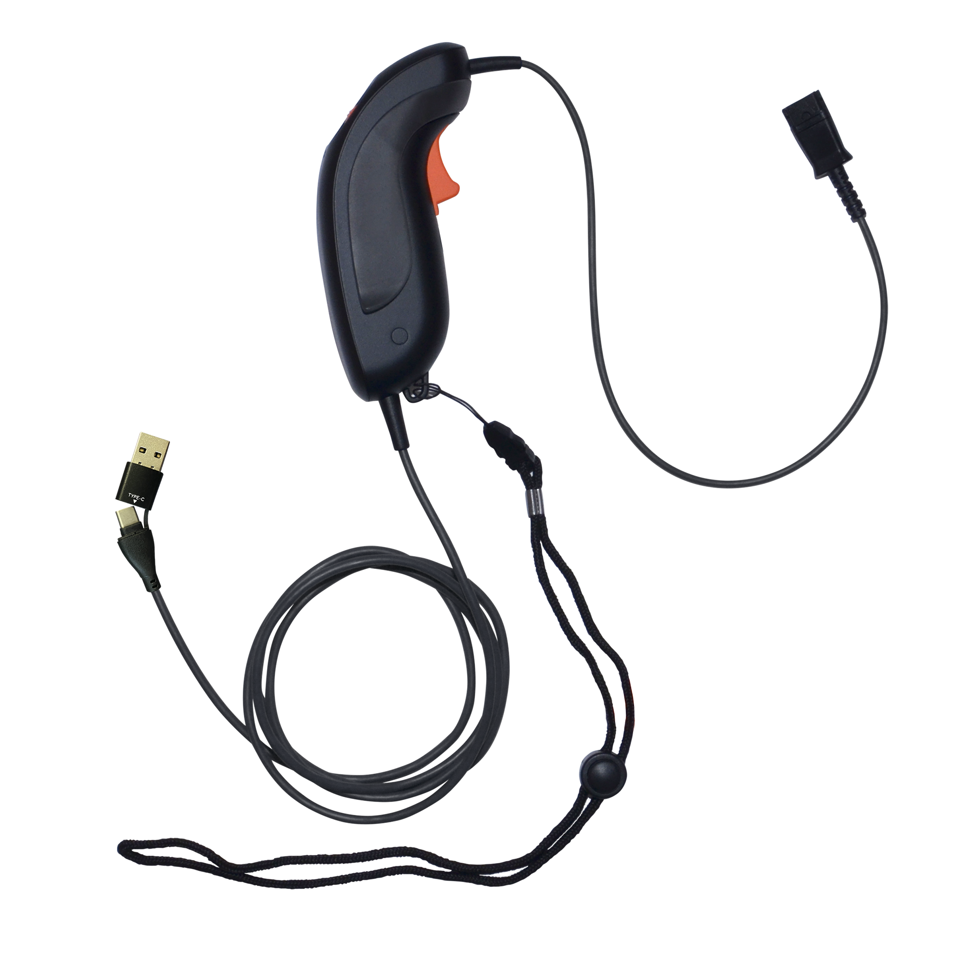 JPL Scout 1200 PLX QD to USB-A/USB-C Push-to-Talk With Non Lockable Trigger Switch - TAA Compliant
