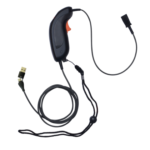 JPL Scout 1200 PLX QD to USB-A/USB-C Push-to-Talk With Non Lockable Trigger Switch - TAA Compliant