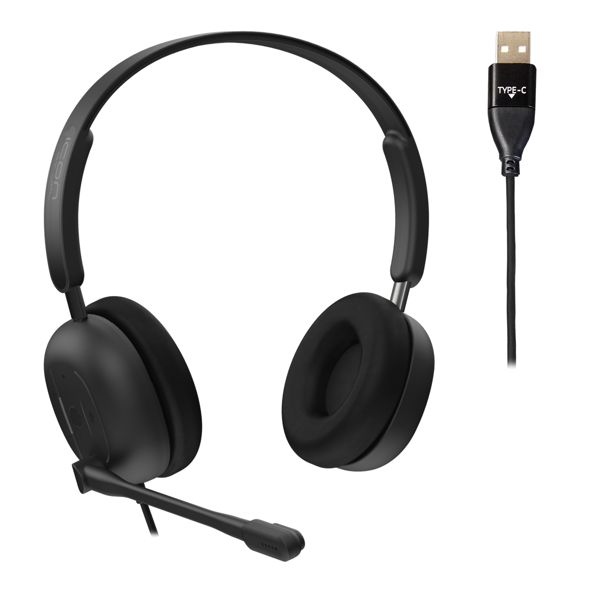 JPL Icon 100-UB4 Professional Binaural, USB-A & USB-C Headset With Surround Shield Noise Cancelling