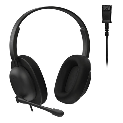 JPL Icon 100-PBX Binaural Headset With Surround Shield Noise Cancelling Microphone, XL Leatherette - TAA