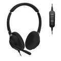 JPL Icon 120-UB4E Professional Binaural Headset With Padded Headband And Soft 74mm Leatherette - TAA Compliant