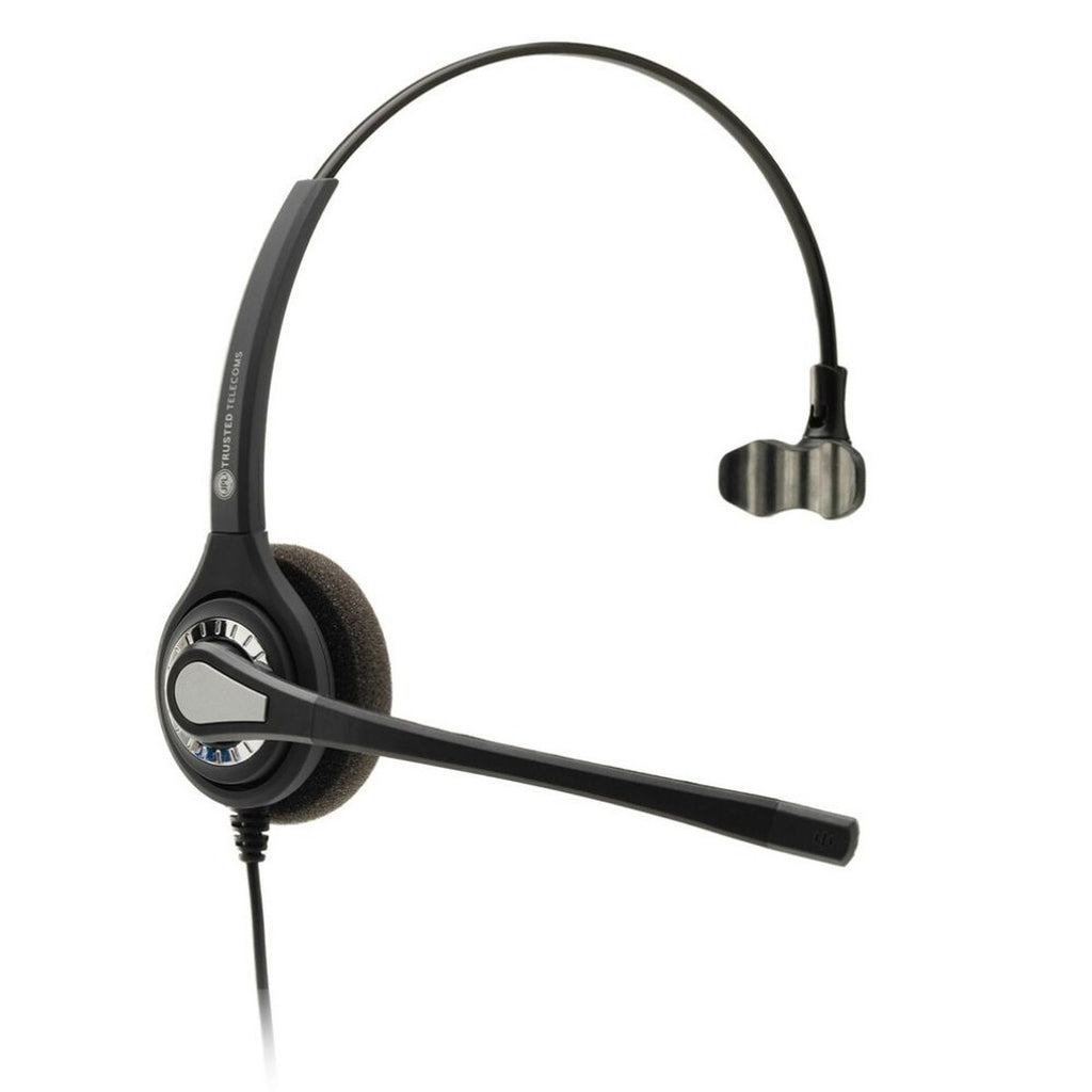 JPL 401-PM Monaural Headset With Noise Cancelling, Put And Stay Ratchet Boom, Foam Ear Cushion And PLX Compatible QD. Surround Shield Noise Cancellation