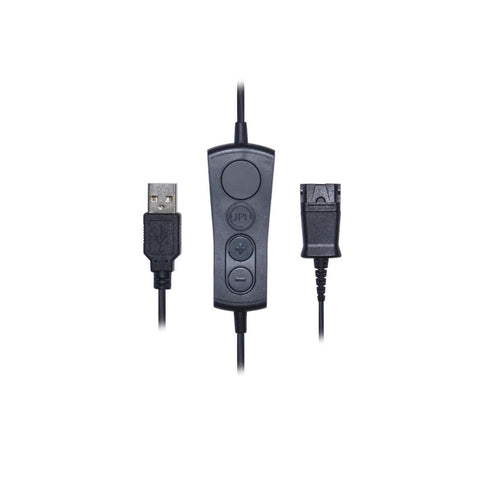 JPL BL-055+P - USB-A Bottom Lead With Volume & Mute In-Line Controls & PLX Compatible QD