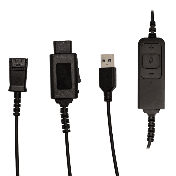 USB Training Bundle - 2 JPL 400-PM Monoaural Headsets, 1 USB Y-cord