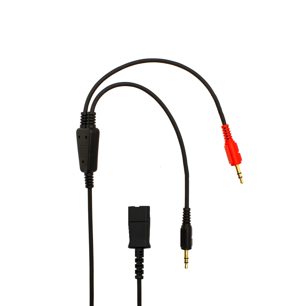 JPL BL-077+P Bottom Lead With Dual 3.5mm Jack With PLT Compatible QD - Sound card cord