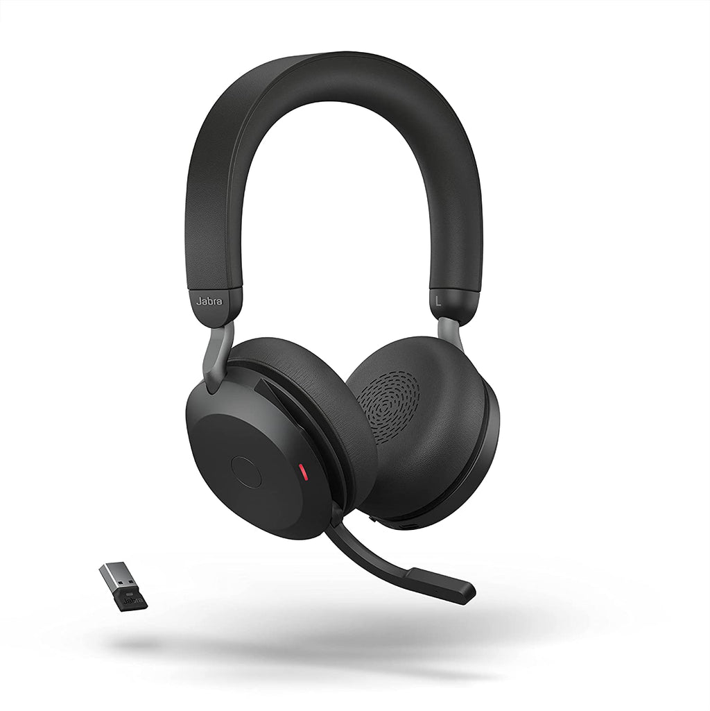Jabra Evolve2 75 MS Stereo Bluetooth Headset USB-A w/stand 27599-999-989