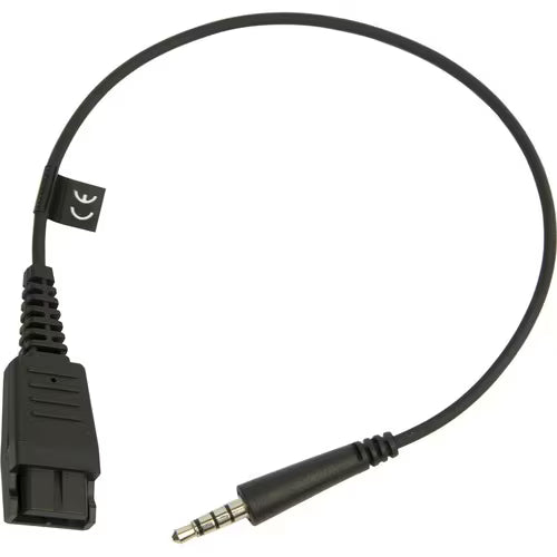 Jabra QD to straight 3.5 mm Jack Cord - 8800-00-99 Mini-phone/Quick Disconnect Audio Cable for Headphone