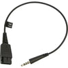 Jabra QD to straight 3.5 mm Jack Cord - 8800-00-99 Mini-phone/Quick Disconnect Audio Cable for Headphone