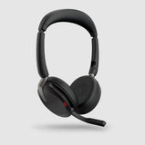 Jabra Evolve2 65 Flex Link 380c UC Stereo headset - wireless charging pad - FREE SHIPPING