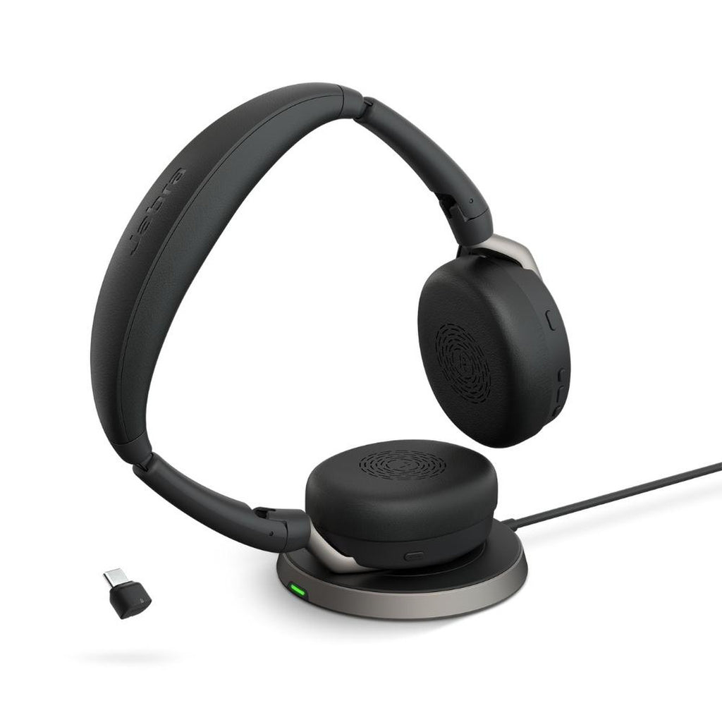 Jabra Evolve2 65 Flex Link 380c UC Stereo headset - wireless charging pad 26699-989-889-01