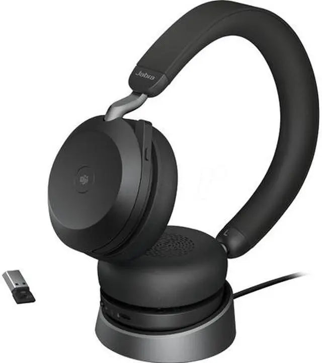 Jabra Evolve2 75 MS Stereo Bluetooth Headset USB-A w/stand 27599-999-989