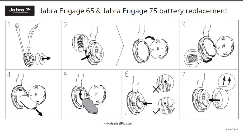 Jabra Engage 65 & 75 Battery Pack 14151-09 - IN STOCK