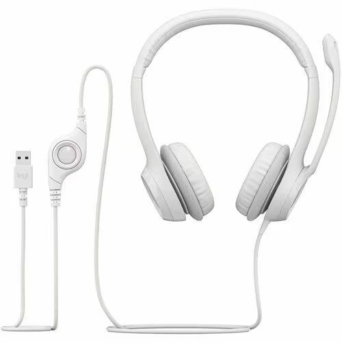 Logitech H390 USB-A Computer Headset Stereo - USB Type A  White, NO QD  981-001285