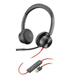 HP Poly Blackwire 8225 Stereo USB-A Headset (Microsoft Teams Certified) - TAA - FREE SHIPPING