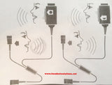 USB Training Y-Cord Adapter for Plantronics QD Headsets - 21M USB-A