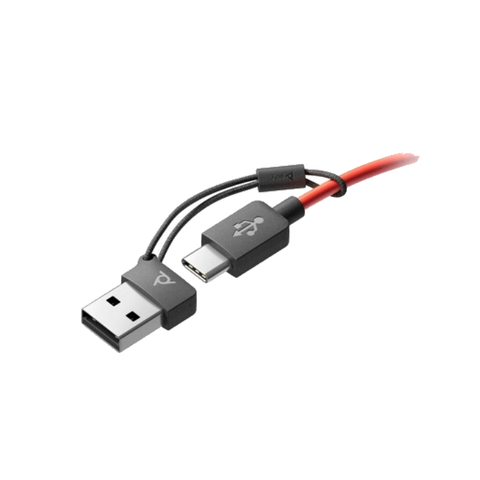 HP Poly Blackwire 3220 Stereo USB-C Headset with USB-C to USB-A Adapter 8X228A6