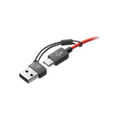 HP Poly Blackwire 3220 Stereo USB-C Headset with USB-C to USB-A Adapter