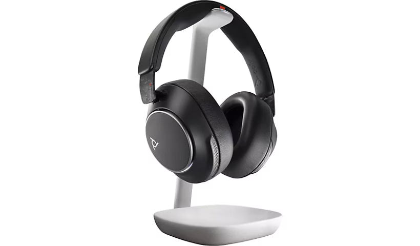 HP Poly Voyager Surround 85 USB-C UC Stereo Bluetooth Over-Ear Headset with Charging Stand and USB-C/A Adapter 8G7T8AA