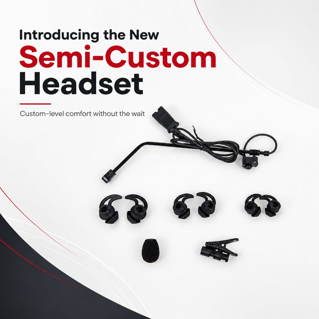 SHG S 131-PL-NC Semi Custom Ear-tip Headset - PLT QD compatible