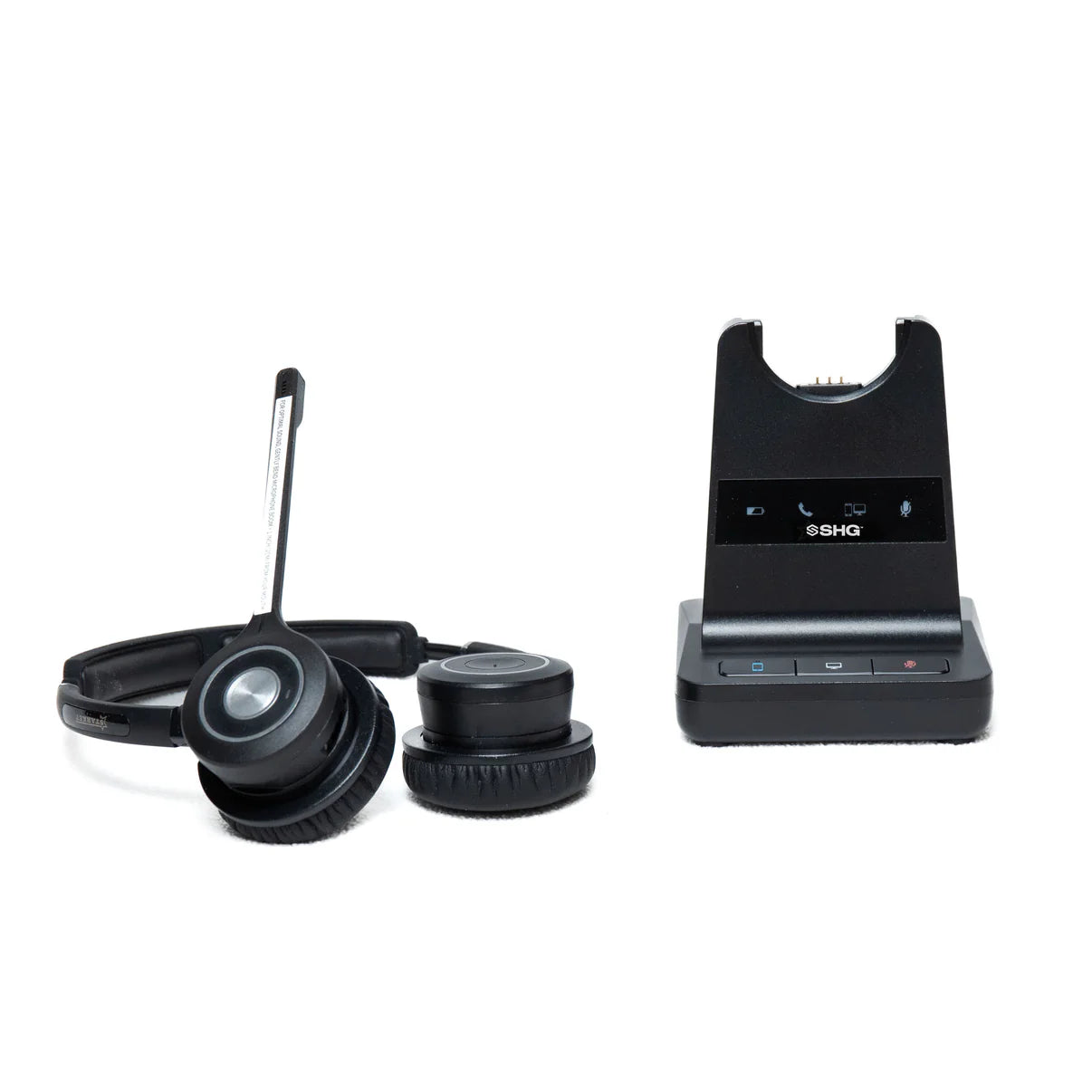 SHG S250 Duo Binaural DECT Wireless Headset with Passive Noise Canceling Mic