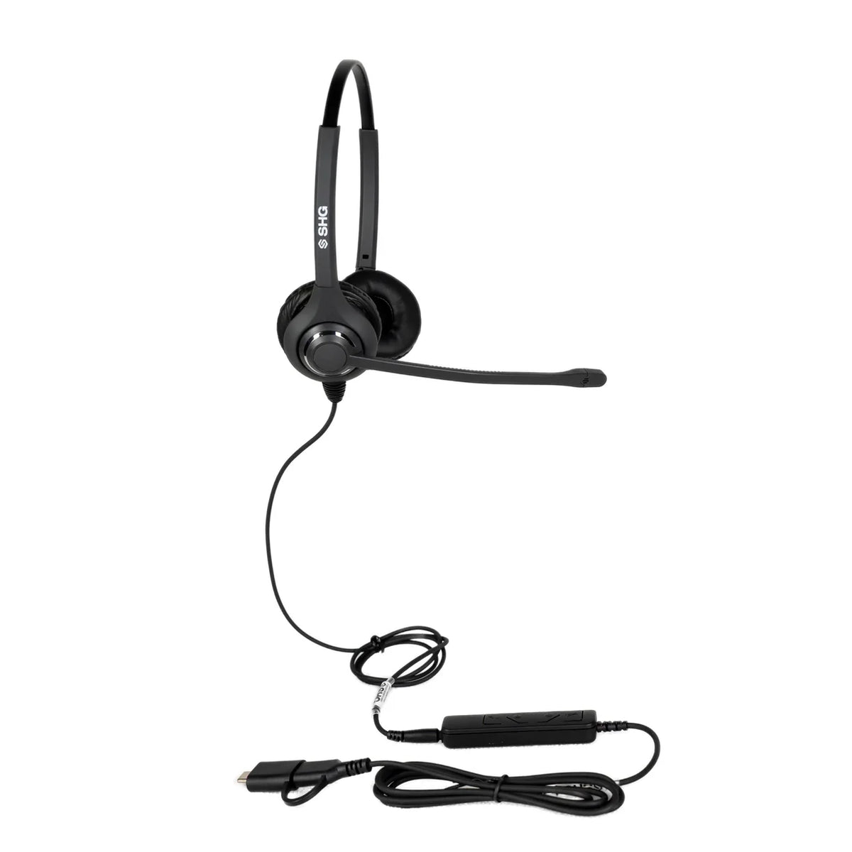 SHG S5600-USB-MOTH Headset with In Line Control Passive Noise Canceling Mic
