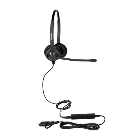 SHG S5600-USB-MOTH Headset with In Line Control Passive Noise Canceling Mic