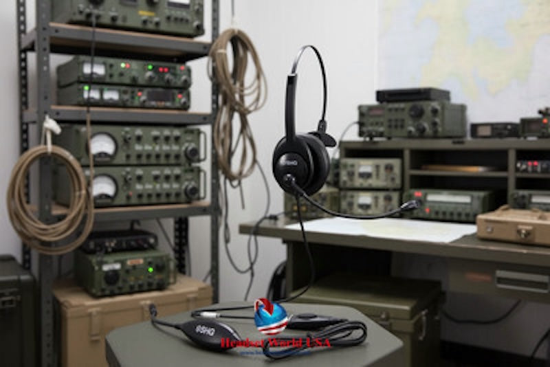 SHG SM5300-MOTH-PTT Monaural Military USB-A  Headset with Push-To-Talk - TAA Compliant