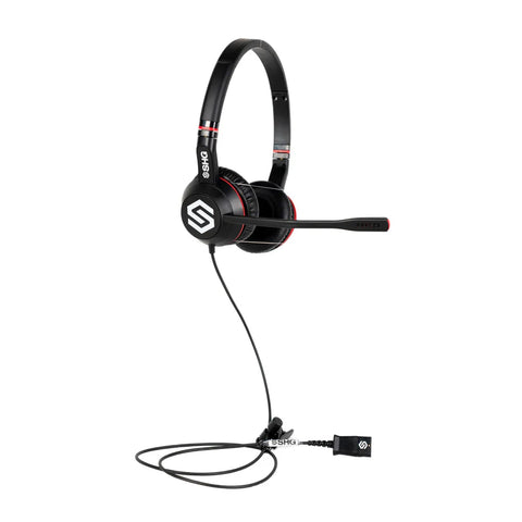 SHG SM800-NC QD Binaural Headset with Passive Noise Cancelling Mic - SHG QD
