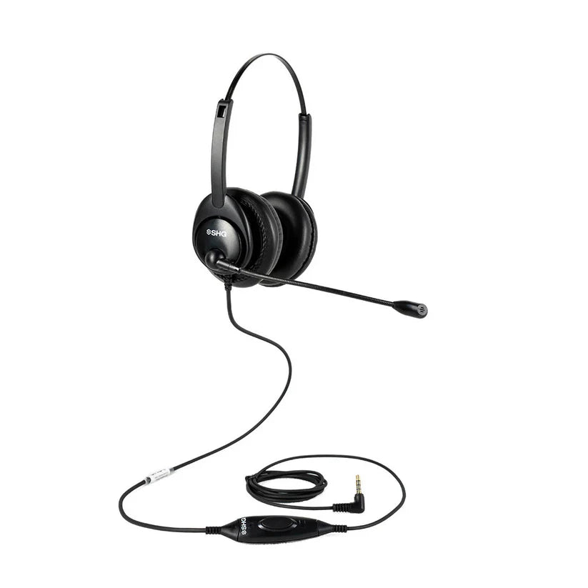 SHG S M5425-BOTH-PTT Ultimate 3.5 MM, Push-to-Talk (PTT) Headset, Passive Noise Cancelling Microphone