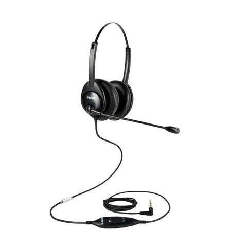 SHG SM5425-BOTH-PTT Ultimate 3.5 MM, Push-to-Talk (PTT) Headset, Passive Noise Cancelling Microphone