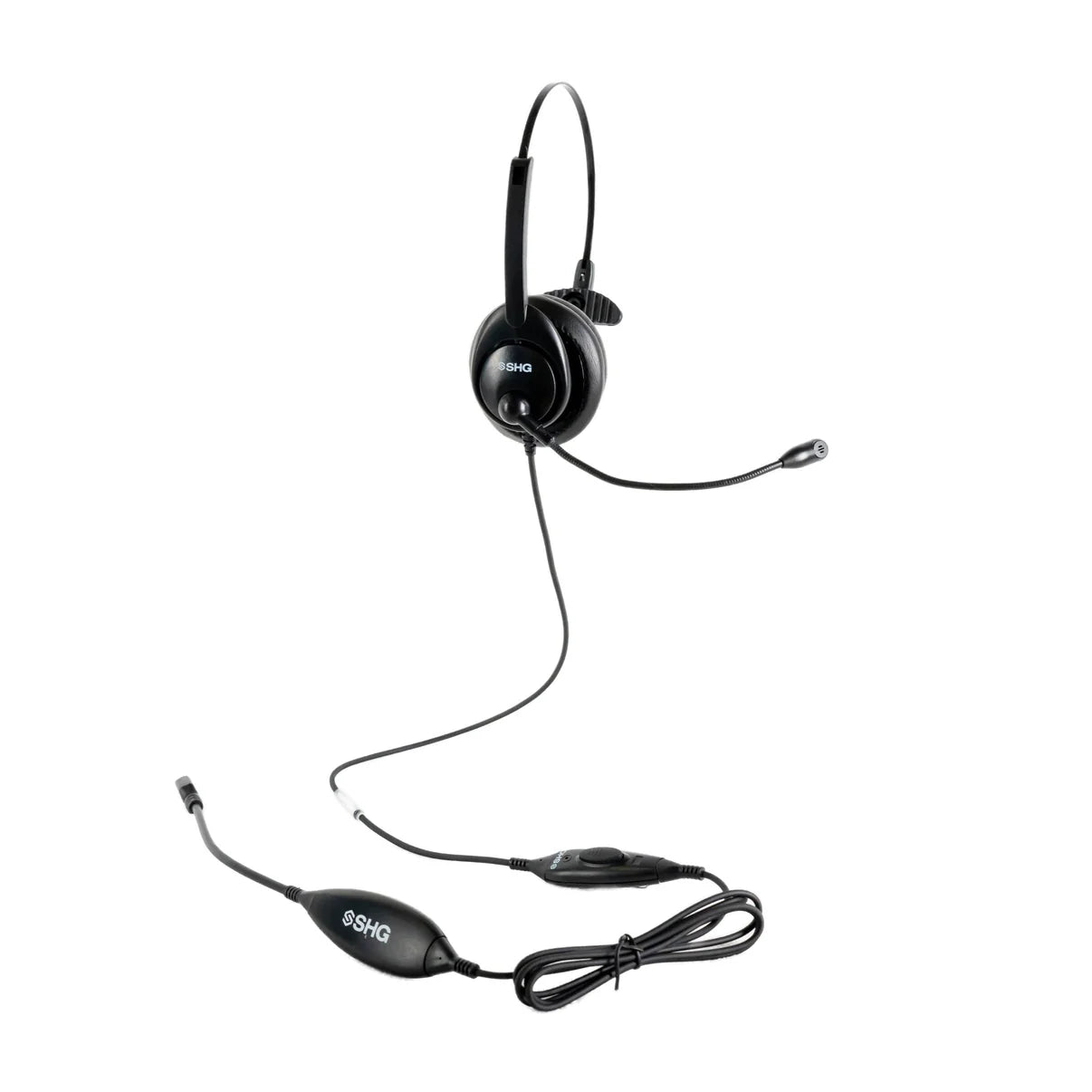 SHG SM5300-MOTH-PTT Monaural Military USB-A  Headset with Push-To-Talk - TAA Compliant
