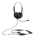 SHG SM5410-BOTH-PTT NNC Military USB Headset,Push-To-Talk NON NOISE CANCELLING- TAA COMPLIANT