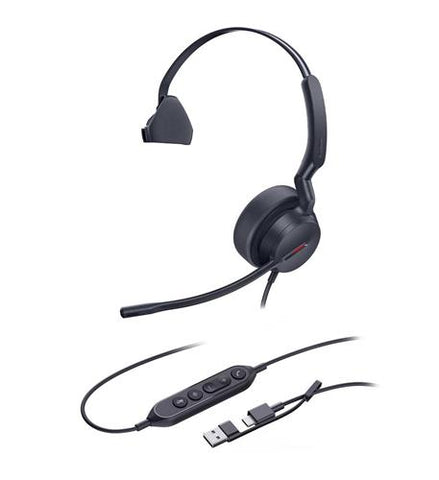 Yealink UH44 Monaural USB C/A Headset 1308241
