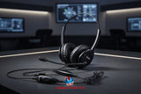 SHG S M5410-BOTH-PTT NNC Military USB Headset,Push-To-Talk NON NOISE CANCELLING- TAA COMPLIANT