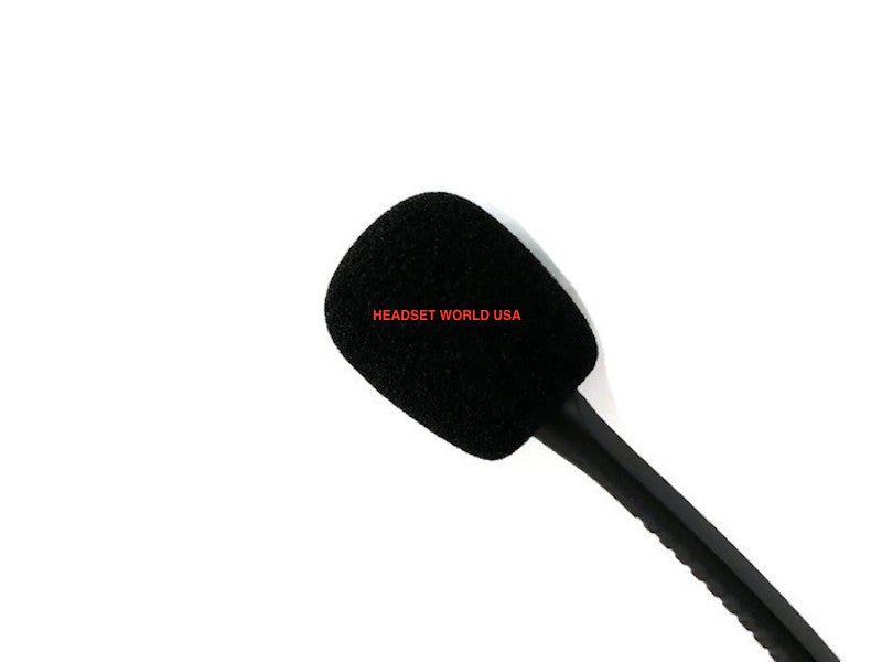 Black Foam Headset Mic Windscreens - QUANTITY OF 12 - Headset World USA - Your Headset Solutions